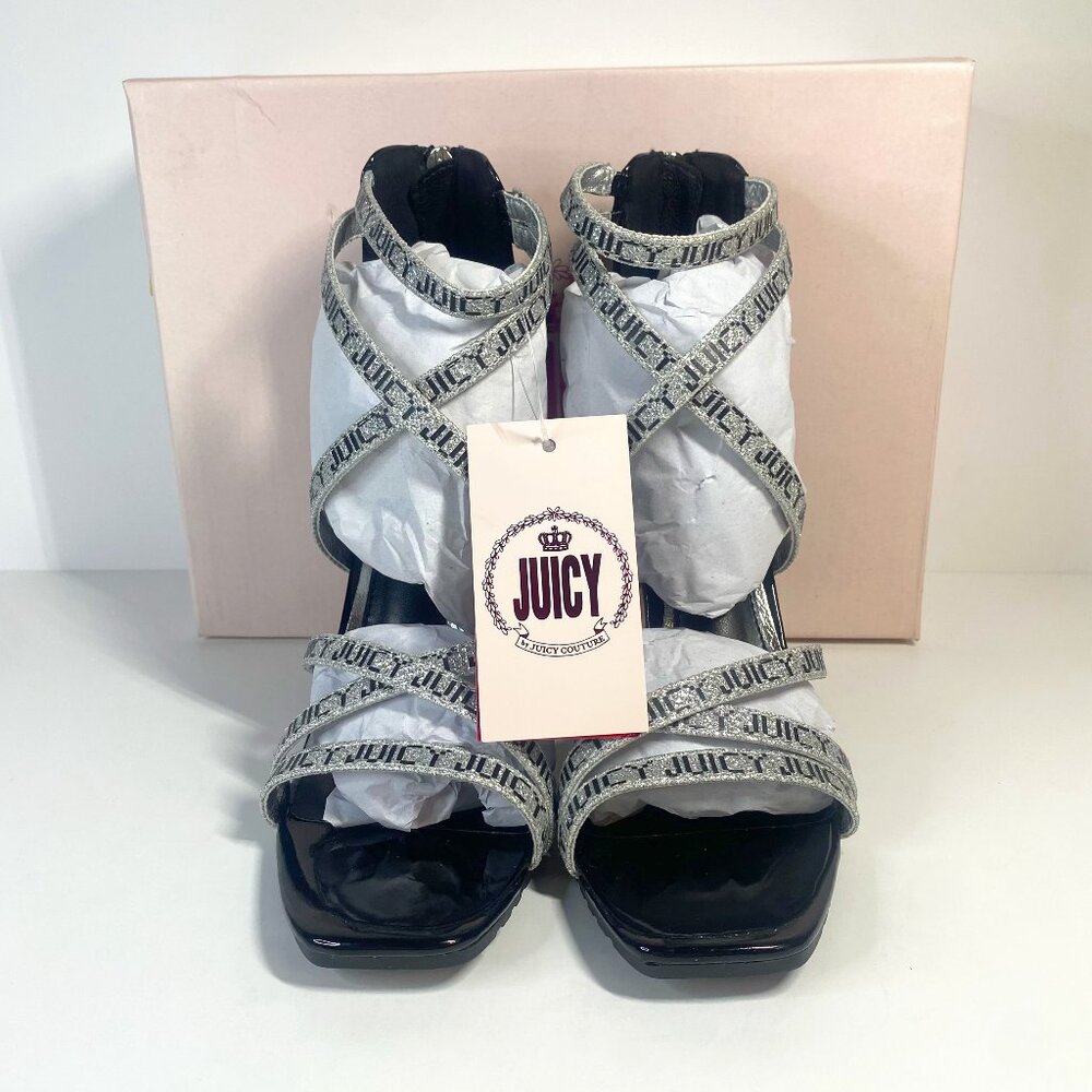 JUICY COUTURE “GABRIELLE” SLIDE SANDALS HEELS SIZE 7.5 #0022